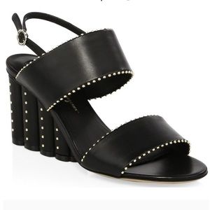 ISO FERRAGAMO black gavi sandal size 6.5-7.5